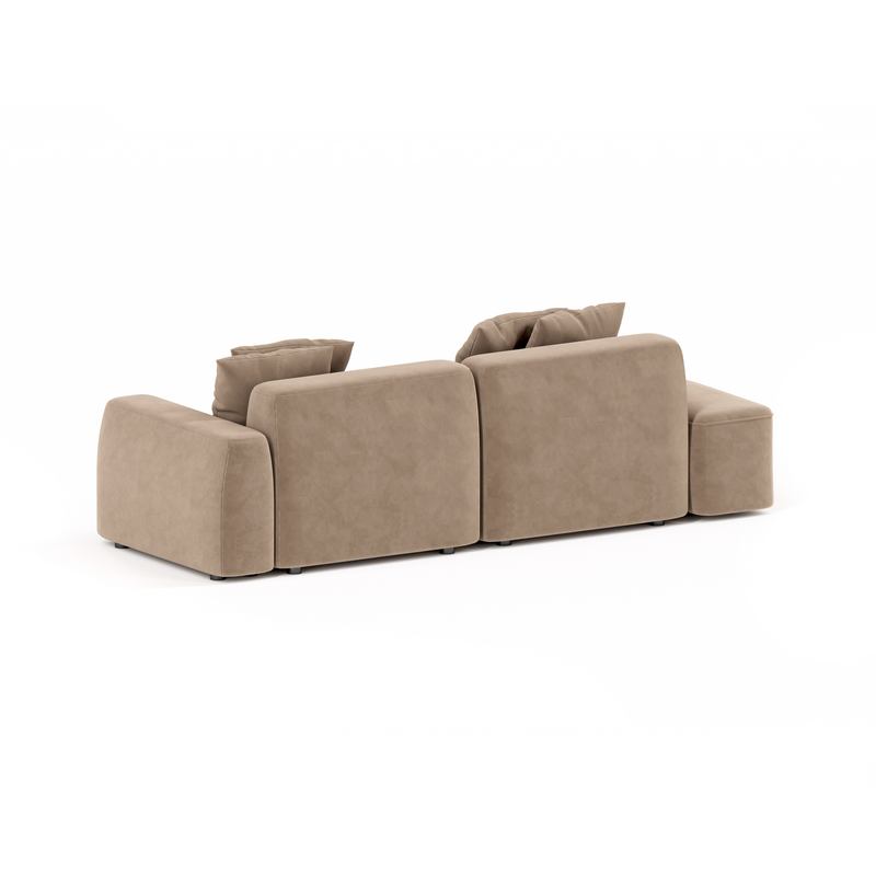 Диван Норд двухмодульный прямой удлиненный Тедди 014